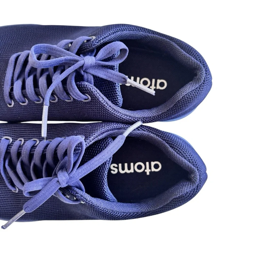 ATOMS Women's Navy Blue Synthetic Sneakers Size 8